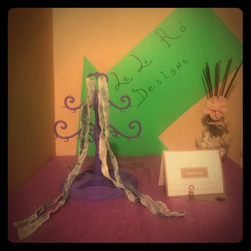 Handmade Denim Earrings